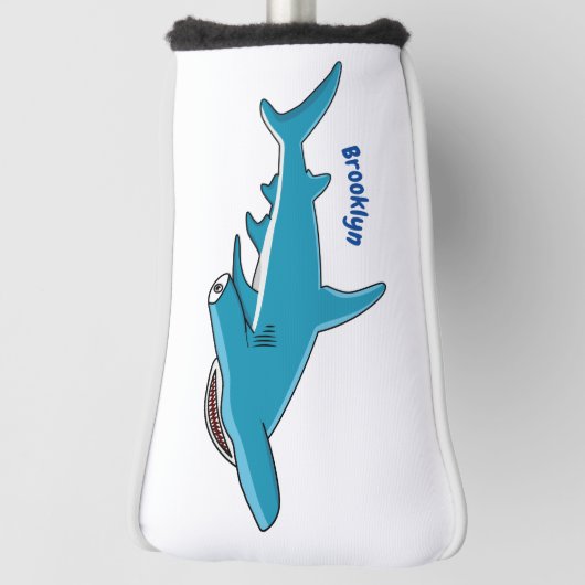 Afbeelding van hamerhaaienhaai cartoon golfheadcover (Draai 90)