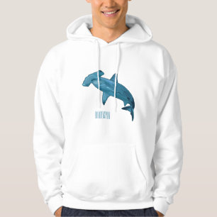Afbeelding van hamerhaaienhaai cartoon hoodie