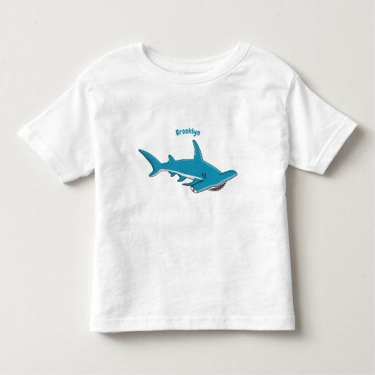 Afbeelding van hamerhaaienhaai cartoon kinder shirts (Voorkant)