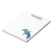 Afbeelding van hamerhaaienhaai cartoon notitieblok (Linkerzijde)