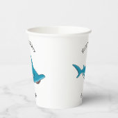 Afbeelding van hamerhaaienhaai cartoon papieren bekers (Links)