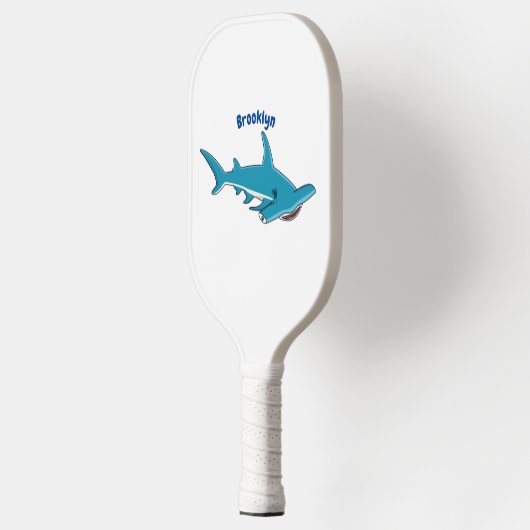 Afbeelding van hamerhaaienhaai cartoon pickleball paddle (Links)