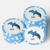 Afbeelding van hamerhaaienhaai cartoon poker chips (Opstapeling)