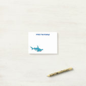 Afbeelding van hamerhaaienhaai cartoon post-it® notes (Op bureau)