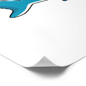 Afbeelding van hamerhaaienhaai cartoon poster (Hoek)