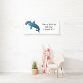 Afbeelding van hamerhaaienhaai cartoon spandoek (Insitu)