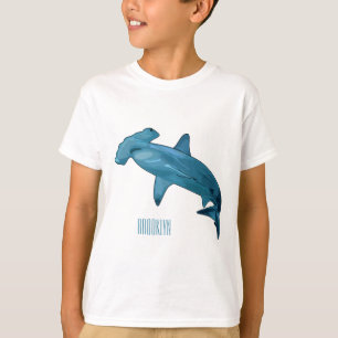 Afbeelding van hamerhaaienhaai cartoon t-shirt