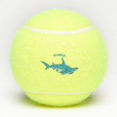 Afbeelding van hamerhaaienhaai cartoon tennisballen (Achterkant)