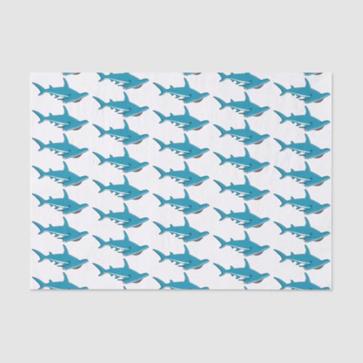 Afbeelding van hamerhaaienhaai cartoon tissuepapier (Voorkant)
