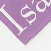 Afbeelding van herhaalde naam fleece deken (Hoek)