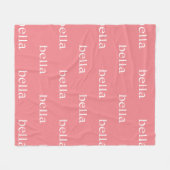 Afbeelding van herhaalde naam fleece deken (Voorkant (Horizontaal))