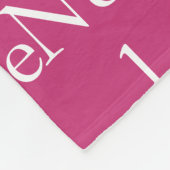 Afbeelding van herhaalde naam fleece deken (Hoek)