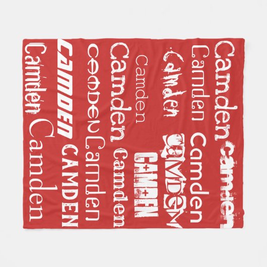 Afbeelding van herhaalde naam fleece deken (Voorkant (Horizontaal))