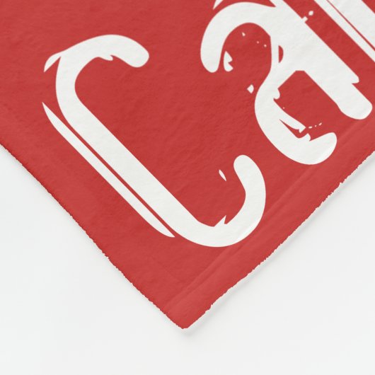 Afbeelding van herhaalde naam fleece deken (Hoek)