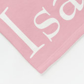 Afbeelding van herhaalde naam fleece deken (Hoek)