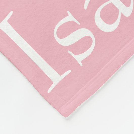 Afbeelding van herhaalde naam fleece deken (Hoek)