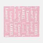 Afbeelding van herhaalde naam fleece deken (Voorkant (Horizontaal))