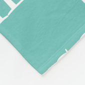 Afbeelding van herhaalde naam fleece deken (Hoek)