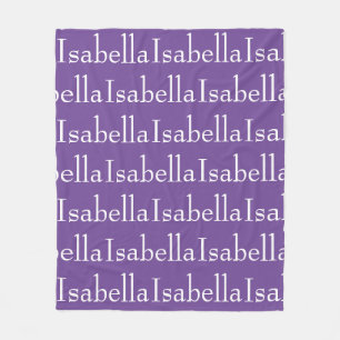 Afbeelding van herhaalde naam fleece deken