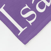 Afbeelding van herhaalde naam fleece deken (Hoek)