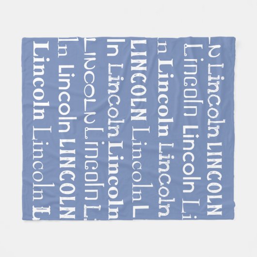 Afbeelding van herhaalde naam fleece deken (Voorkant (Horizontaal))