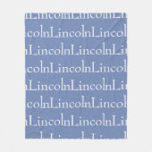 Afbeelding van herhaalde naam fleece deken (Voorkant)