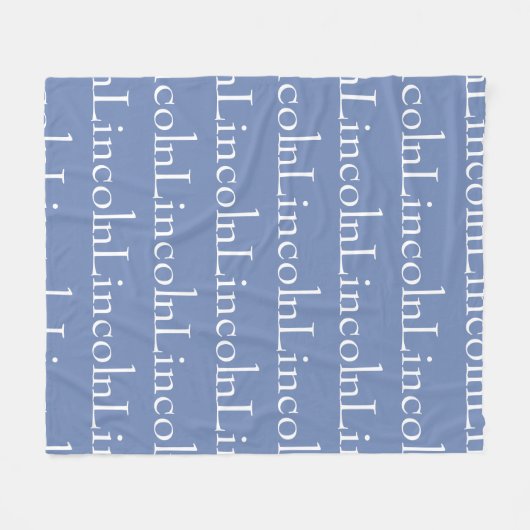 Afbeelding van herhaalde naam fleece deken (Voorkant (Horizontaal))