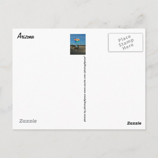 Afbeelding van het Briefkaart Arizona (Achterkant)