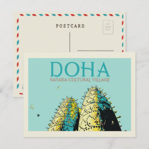 Afbeelding van het culturele dorp Doha Katara Qata Briefkaart