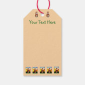 afbeelding van het glimlachen van schattig konijne cadeaulabel (Achterkant)