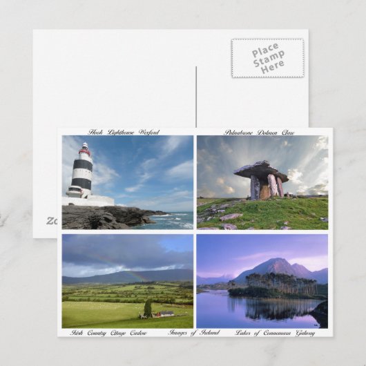 Afbeelding van het Ierse briefkaart (Voorkant / Achterkant)