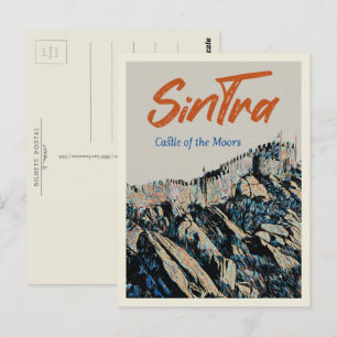 Afbeelding van het kasteel van Sintra Moors Portug Briefkaart