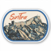 Afbeelding van het kasteel van Sintra Moors Portug Sticker (Voorkant)