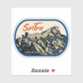 Afbeelding van het kasteel van Sintra Moors Portug Sticker (Vel)
