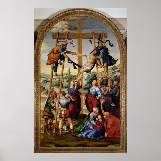Afbeelding van het kruis, c.1505-10 poster (Voorkant)