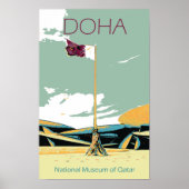 Afbeelding van het Nationaal Museum van Doha Qatar Poster (Voorkant)