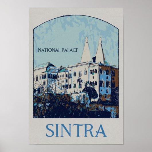 Afbeelding van het Nationaal Paleis van Sintra Por Poster (Voorkant)