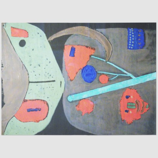 Afbeelding van het Oriental Theater, Paul Klee Tissuepapier (Voorkant)