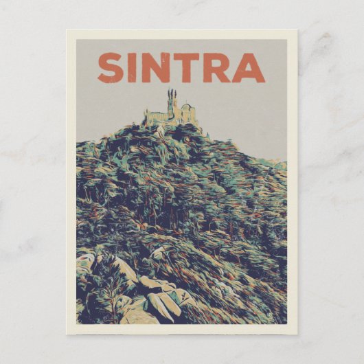 Afbeelding van het paleis Sintra Pena Portugal Briefkaart (Voorkant)