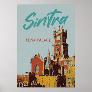 Afbeelding van het paleis Sintra Pena Portugal Poster