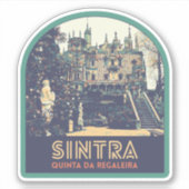 Afbeelding van het paleis Sintra Regaleira Portuga Sticker (Voorkant)
