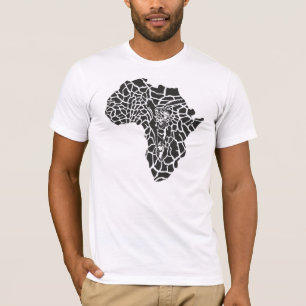 afbeelding van het symbool Afrika als giraferhuid  T-shirt