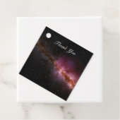 Afbeelding van het universum bedankjes labels (In situ)
