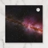 Afbeelding van het universum bedankjes labels (Achterkant)