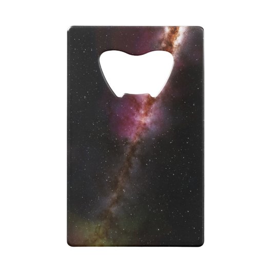 Afbeelding van het universum creditkaart flessenopener (Achterkant)