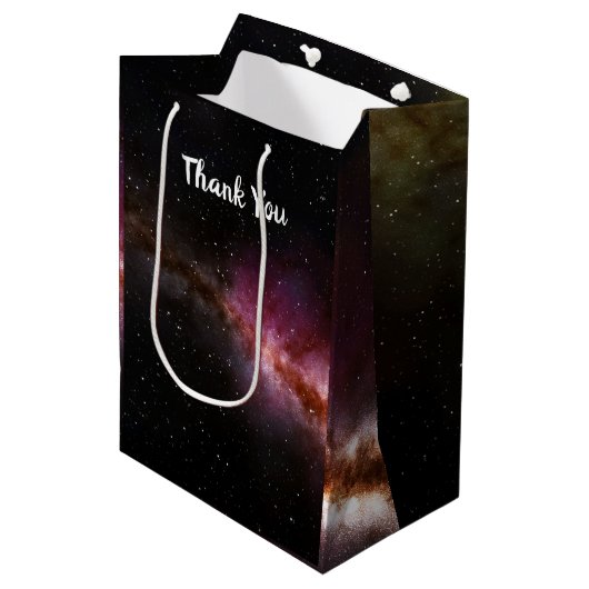 Afbeelding van het universum medium cadeauzakje (Voorkant Gekanteld)