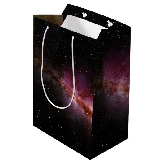 Afbeelding van het universum medium cadeauzakje (Achterkant Gekanteld)