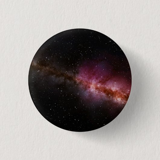 Afbeelding van het universum ronde button 3,2 cm (Voorkant)