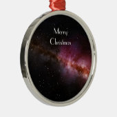 Afbeelding van het universum sneeuwvlok metalen ornament (Rechts)