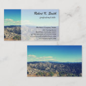 afbeelding van het wilde landschap in de bergen, b visitekaartje (Voorkant / Achterkant)